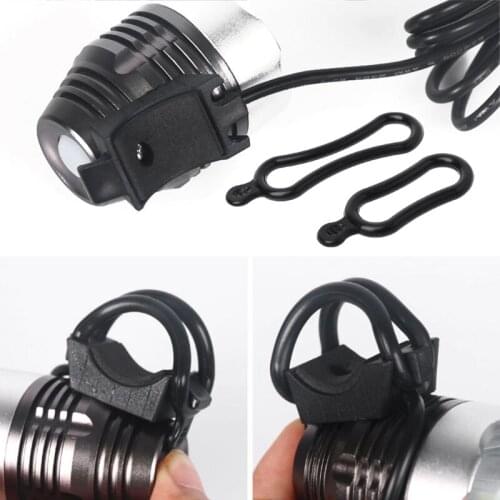 Cycling Mount Holder Frame Elastic Strap LED Head Light Rubber Rings Cycling