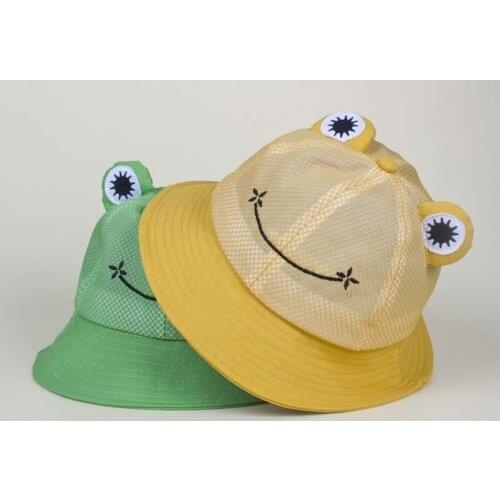 Summer Cartoon Frog Bucket Hats For Women Panaman Fishermen Cap chapeau femme Homme Travel Outdoor Sunscreen Hat панама женская