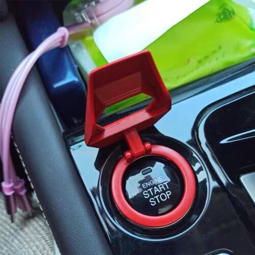 One-button Start Button Decoration Cover Ignition Switch Protection Cover Car Interior Modification Start Sticker Ring Universal