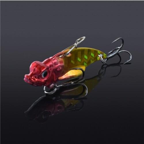 2018 NEW Metal vib 6.5g 3.6cm triple hooks spoon bait fishing isca artificial VIB lures hard bait fishing tackles