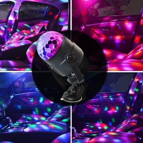 Sound Activated Disco Party Lights Battery Powered/USB Plug in LED Stage Lights laser lamp For Car Room Dance Christmas Wedding
