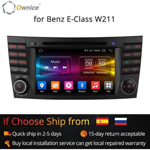 4G SIM LTE Android 6.0 Octa 8 Core 1024*600 Car DVD Player for Mercedes E Class W211 W209 W219 WIFI Radio GPS 2GB RAM 32GB ROM