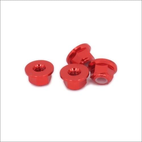 RCAWD 4PCS Aluminum Wheel Lock Nut M4 For RC Hobby Model Car 1/10 Kyosho Optima 4WD Axial Scx10 Crawler CNC Machined Spare Parts