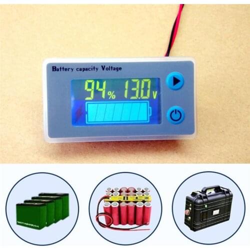 Universal LCD Car Battery Display 10-100V Acid Lead Lithium Battery Capacity Indicator Digital Voltmeter Voltage Tester Monitor