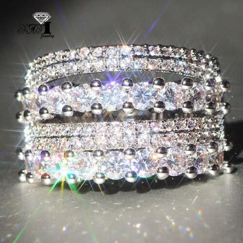 YaYI Jewelry Fashion Princess Cut Prong Setting White AAA+ Cubic Zirconia Silver Color Engagement Wedding Precious Gift Rings