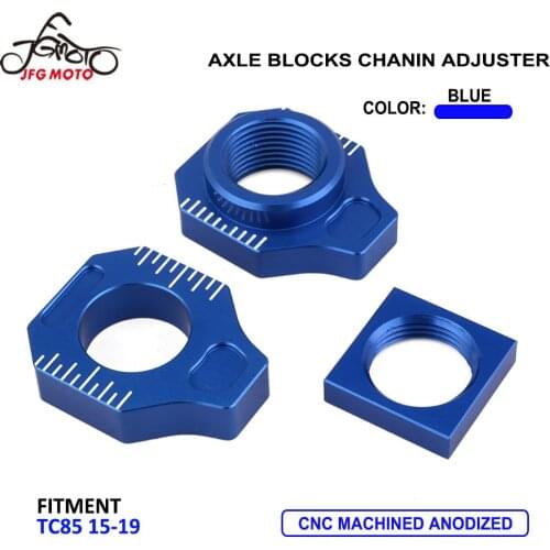 Motorcycle CNC Rear Chain Adjuster Axle Block For HUSQVARNA TC85 TC 85 2015 2016 2017 2018 2019 15 16 17 18 19