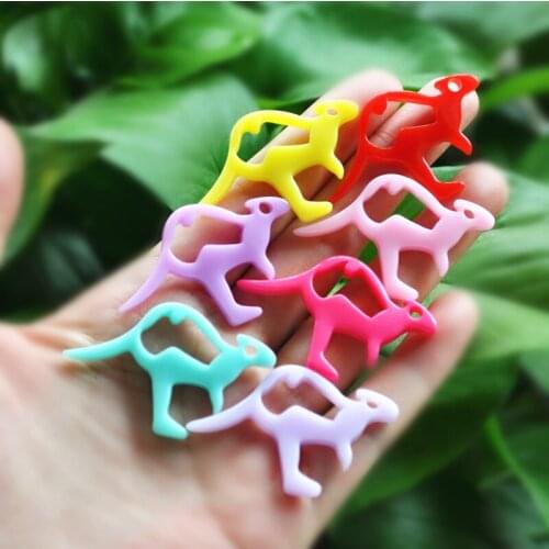 20pcs/lot Cute kangaroo for Phone case Decorating Flatback Resin Cabochons for DIY 45*30mm