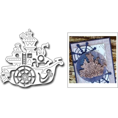 2021 New Sailboat Metal Cutting Dies For Mould Cut Paper Crafts Making Greeting Card DIY Decoration Scrapbooking No Stamps Sets