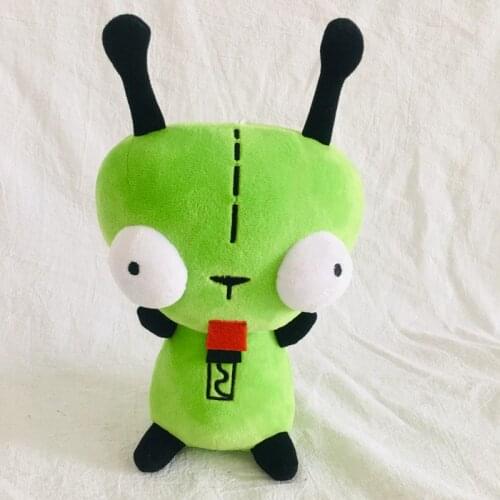 25cm Alien Invader Zim 3D Eyes Robot Gir Dog Cute Stuffed Plush Toy