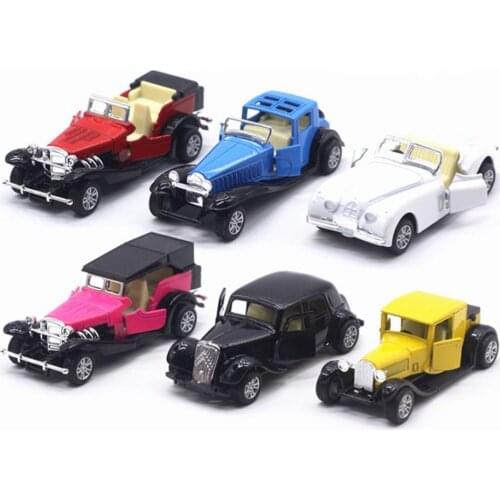 6Pcs Pull-Back Car Model Toy 1/64 Scale Mini Size 1/64 Scale Vehicle Toy Kids Interactive Play Toys Gifts