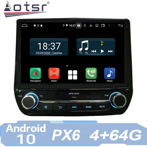 AOTSR Car Radio Android 10 For Ford Ecosport Fiesta 2017 2018 GPS Navigation 2 Din Multimedia Player Carplay PX6 4+64G Head Unit