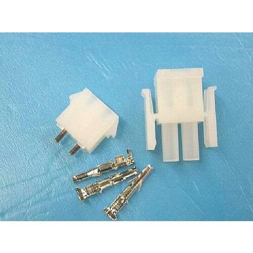 FREE SHIPPING 10 set 2 Pin way Electrical Wire Connector Plug 63080 6.3mm pitch connectors kit (Housing+Terminal) for car/boat/m