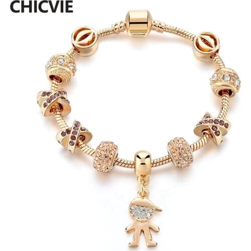 CHICVIE Custom Gold Sexy Mouth Bracelets & Bangles Charms For Jewelry Making Bracelet For Women Human Type Bracelet SBR170115