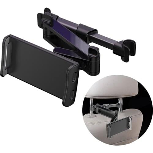 Flexible 360 Degree Rotating Car Mobile Phone Back Seat Headrest Mount Holder Bracket For iPad Tablet Stand 5-11 Inch