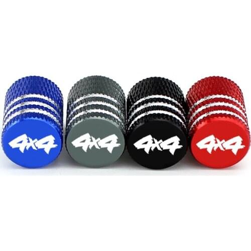 For 4X4 Logo Car Wheel Tires Valves Motorcycle Tyre Air valve Caps Airtight Cover for BMW E46 E90 E60 Suzuki Sx4 Kia Optima K5