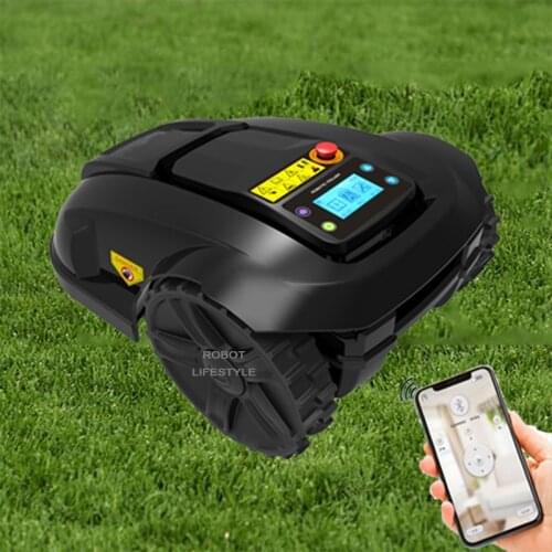 Intelligent Rechargeable Lawn Mower Robot H750 For 800m2 Auto Recharge Wifi Smartphone APP