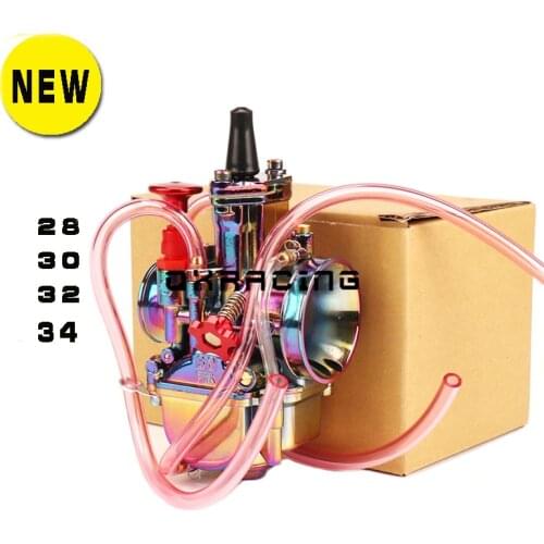 Colorful 28 30 32 34mm PWK Carburetor Carburador Carb for 125 - 250cc 2T 4T stroke Engine Scooter Dirt Pit Bike Motorcycle ATV