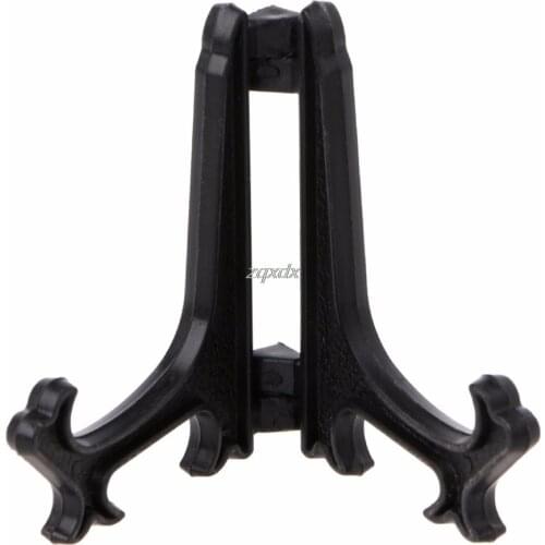 Mini Plastic Coin Medal Gem Badge Golf Post Card Easels Coin Display Stand Display Plate Holders Black/White