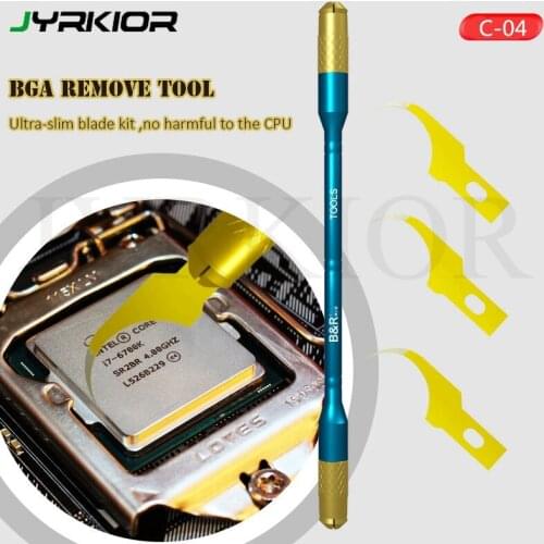 Jyrkior Multifunctioal CPU IC Glue Remover Knife Mobile Phone Back Cover Glass Glue Clean Blade Fingerprint IC Repair Tool
