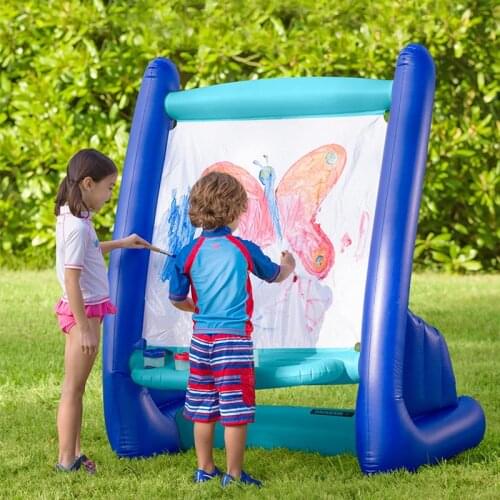 Inflatable Stand Painting Easel Sketchpad Drawing Tools Indoor Outdoor Kids Puzzle Toys Home Use Portable Repeatable Washing