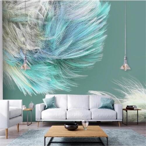 Custom Mural Wallpaper Modern Minimalist Abstract Color Wave Line Background Wall Decor Living Room Bedroom Art Papel De Parede