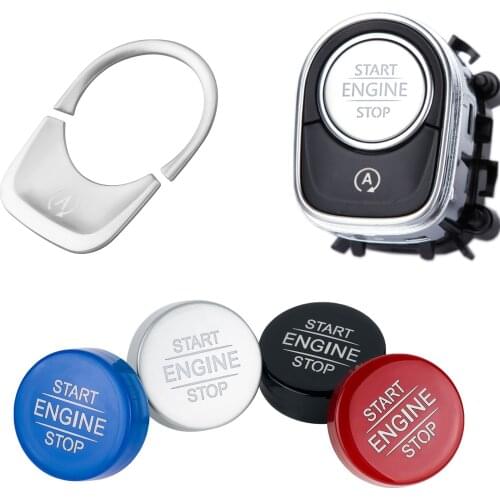 Car Start Stop Engine Push Switch Buttons Cover Stickers Trim For Mercedes Benz A B CLA GLA GLB Class W177 W247 C118 X247 2020