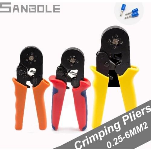 Crimping Plier Wire Clamp Terminal Multi-function Pliers Crimp Electrician Tool Manual Operation Small-sized 0.25-6mm2