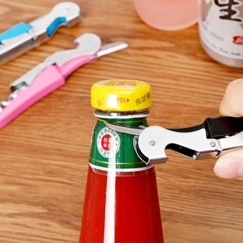 Portable Beer Bottle Opener 4 In 1 Keychain Aluminum Bottle Opener Can Party Gifts Kitchen Opener Tools