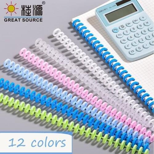 PP Colorful Loose-leaf Book Binder Rings Close-Opening DIY Journal Notebook Binder Notebook Binding Supplies Photo Album (5PCS)