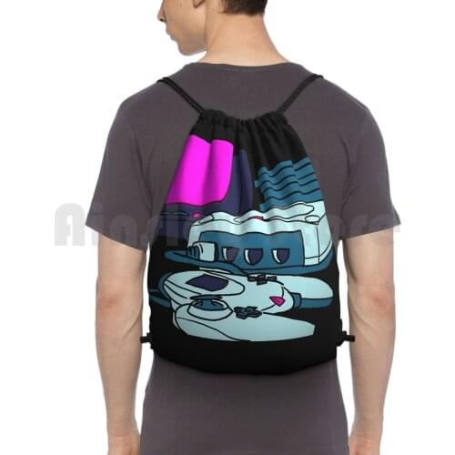 Dreamcast Backpack Drawstring Bag Riding Climbing Gym Bag Video Games Dreamcast Retro Gaming Videogames