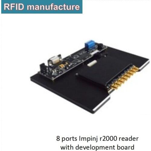 RFID reader UHF module Impinj R2000 with eight antenna ports used for inventory people access management