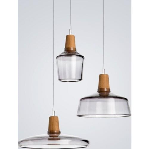 Modern Iron Sieve Pendant Lamp Clear Transparent Glass Industry Design Dinning Room Restaurant Hotel Loft Suspension Light