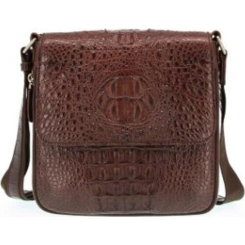 Hongzhiyan crocodile leather cross-body crocodile business cross-body bag business fashion retro men shoulder bag customized
