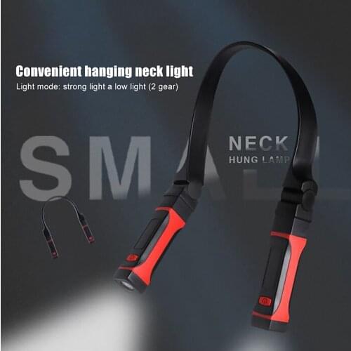 Rechargeable LED Neck Light Neck Hanging Reading Lamp 2 Brightness Modes Portable Headlampfor Outdoor Camping Hunting Working