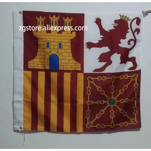 Naval Jack of Spain Flag Custom Banner 3X3FT 90X90CM Banner brass metal holes