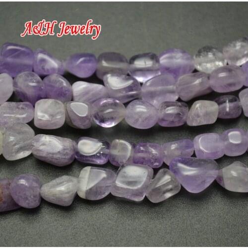 High Quality Purple Color Natural Purple Crystal 7~8mm Random Shape DIY Jewelry Making Beads