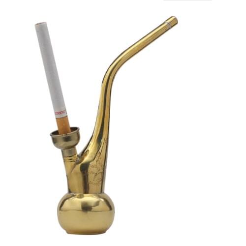 Funny Creative copper shishahookah Water pipe Tobacco filter cigarette holder Smoking hookah Tobacco pot portable smokingset