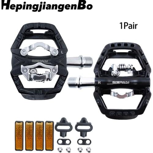ZERAY MTB pedals Dual Platform Self-locking Road Bike Pedals Compatible SPD Structure Bike Accessories ZP-109S Clipless Pedals