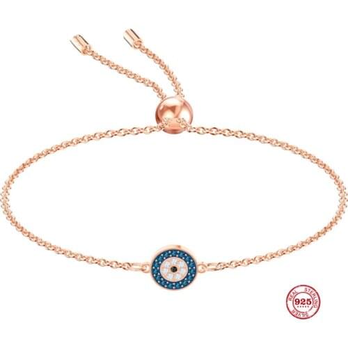 Fashion Charm Pure 925 Silver Original 1:1 Copy, Mysterious Element Lucky Guardian Fashion Bracelet Female Luxury Jewelry Gifts