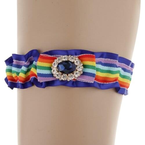 Diamante Leg Harness Leg Ring Garter Belt Girls Woman Lace Trim Rhinestone Garter Wedding Bridal Party Gift Favor