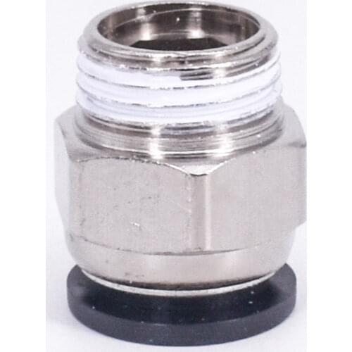 1/8"1/4"3/8"BSP Male x Fit Tube OD 6-16mm Nickel Plated Brass Pneumatic Air Hose Quick Connector Push In Coupler Water Gas Oil