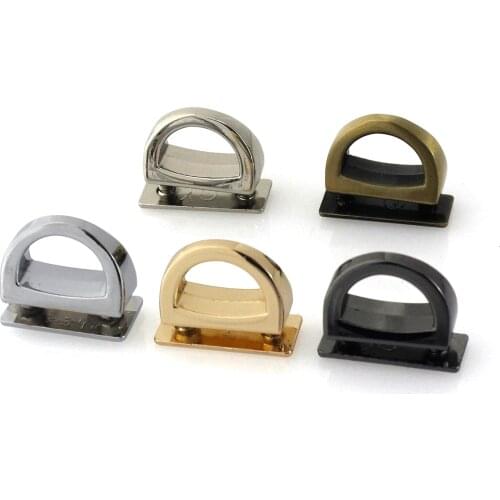1pcs Bag Side Anchor hanger Clamps Hooks With Screws for Leather Craft Bag Strap Belt Handle Shoulder Webbing