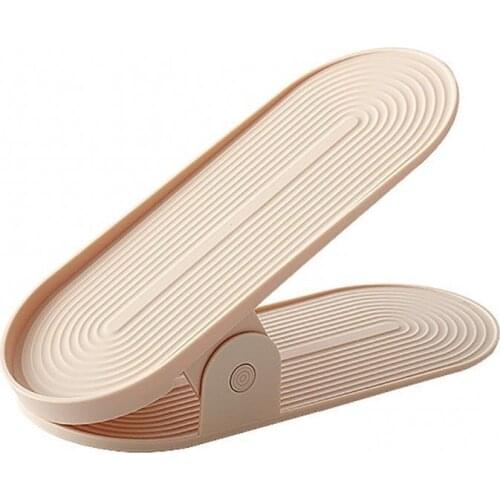 1 Pcs Durable Adjustable Shoe Organizer Footwear Support Slot Space Saving Cabinet Closet Stand Shoes Storage Rack Shoe Box