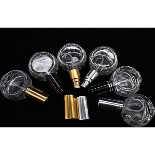 10ml Mini Portable Transparent Glass Perfume Bottle With Spray&Empty Parfum Cosmetic Case F2095