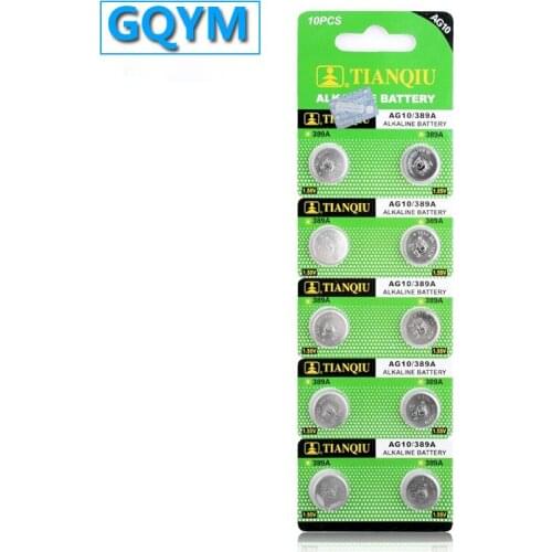 20PCS AG10 LR54 Cell Coin 1.55V SR54 389 189 LR1130 SR1130 Alkaline Button Batteries for Watch Toys Remote