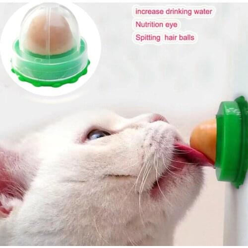 5PC Healthy Catnip Snacks Kitten Toys High Quality Pet Products Catnip Candy Cones Lickable Nutritional Energy Balls