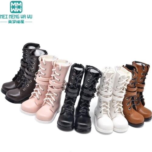 6cm BJD shoes 43--45CM 1/4 MSD BJD doll accessoreis toys Ball Jointed Doll Fashion Martin boots, high-heeled shoes