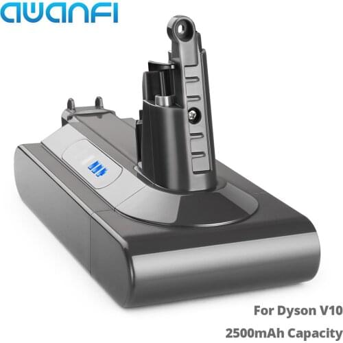 AWANFI 2500mAh Battery for Dyson V10 Series 25.2V Li-ion Rechargeable Battery Pack for Dyson Vacuum Cleaner Big Capacity