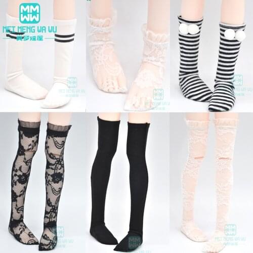 Doll accessories for 1/3 1/4 1/6 BJD DD SD GEM,XAGADOLL MYOU YOSD doll fashion Lace socks long stockings