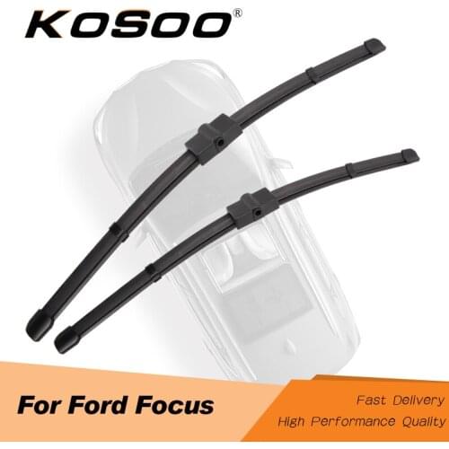 KOSOO For Ford Focus MK2 MK3 Hatchback Wagon Sedan Year From 2004 To 2017 Car Windscreen Wiper Blade Natural Rubber Accessories